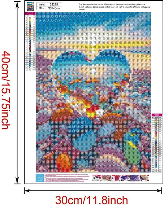 9 Pack Diamond Painting Kits for Adults,5D Landscape Diamond Art Kit for Beginners, DIY Paint with Diamonds round Full Drill Paintings Gem Art for Gift and Home Wall Decor Inch12X16