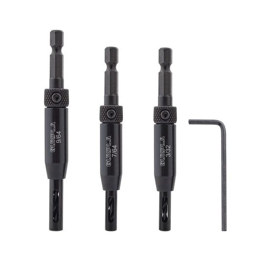 3pcs HSS Hinge Drill Bit Set