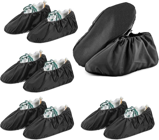 4 Pairs Reusable Overshoes with Non-slip Sole