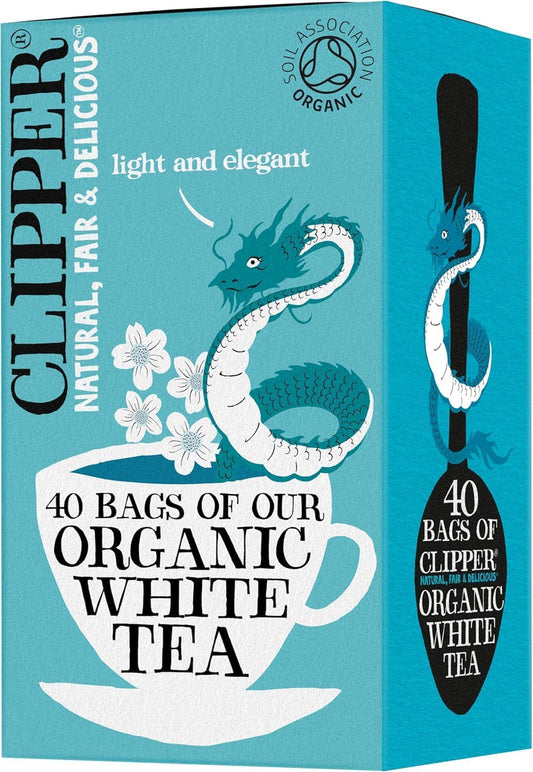 Clipper Organic White Tea Bags | 40 Bags of White Tea